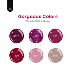 Beetles Burgundy Gel Polish: paleta de colores profundos para uñas elegantes.