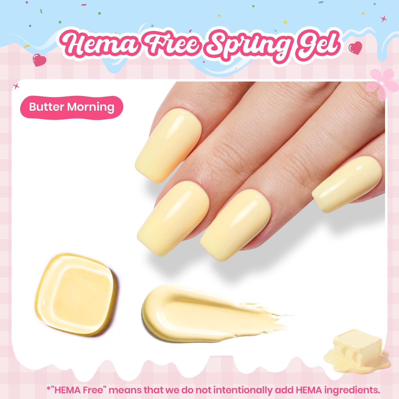 Beetles Butter Yellow swatches show pastel shade for easy selection