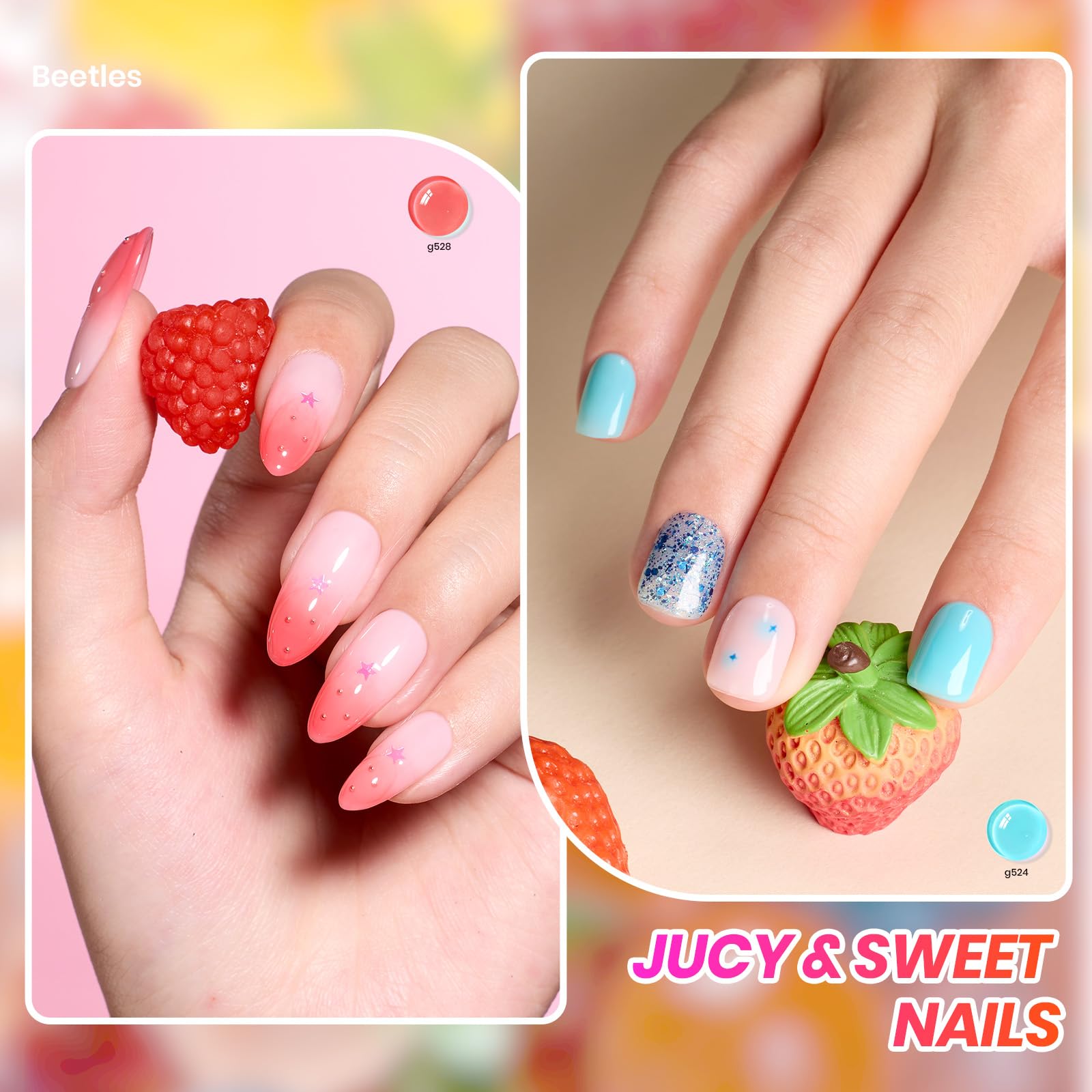 Long-lasting Beetles Jelly Polish with high gloss for 28 days