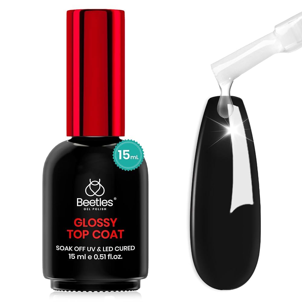 Beetles Capa Superior Gel brillo espejo para uñas con acabado radiante