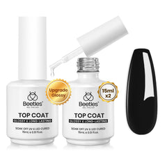 Beetles capa superior gel brillo extra, acabado deslumbrante para uñas