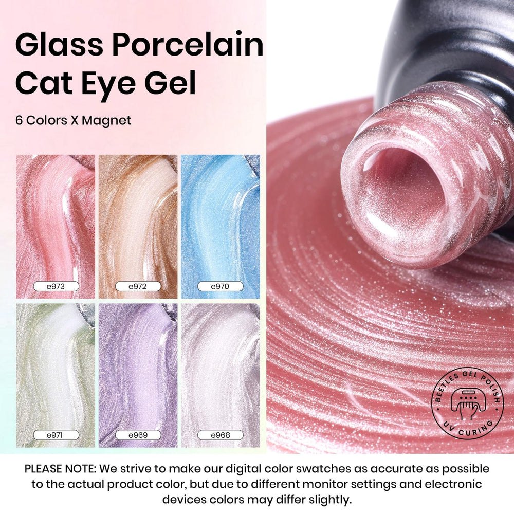 Beetles esmalte gel ojo-de-gato con imán para crear efectos.