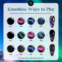 Beetles Cat Eye Gel Polish Set base coat provides smooth foundation for wear