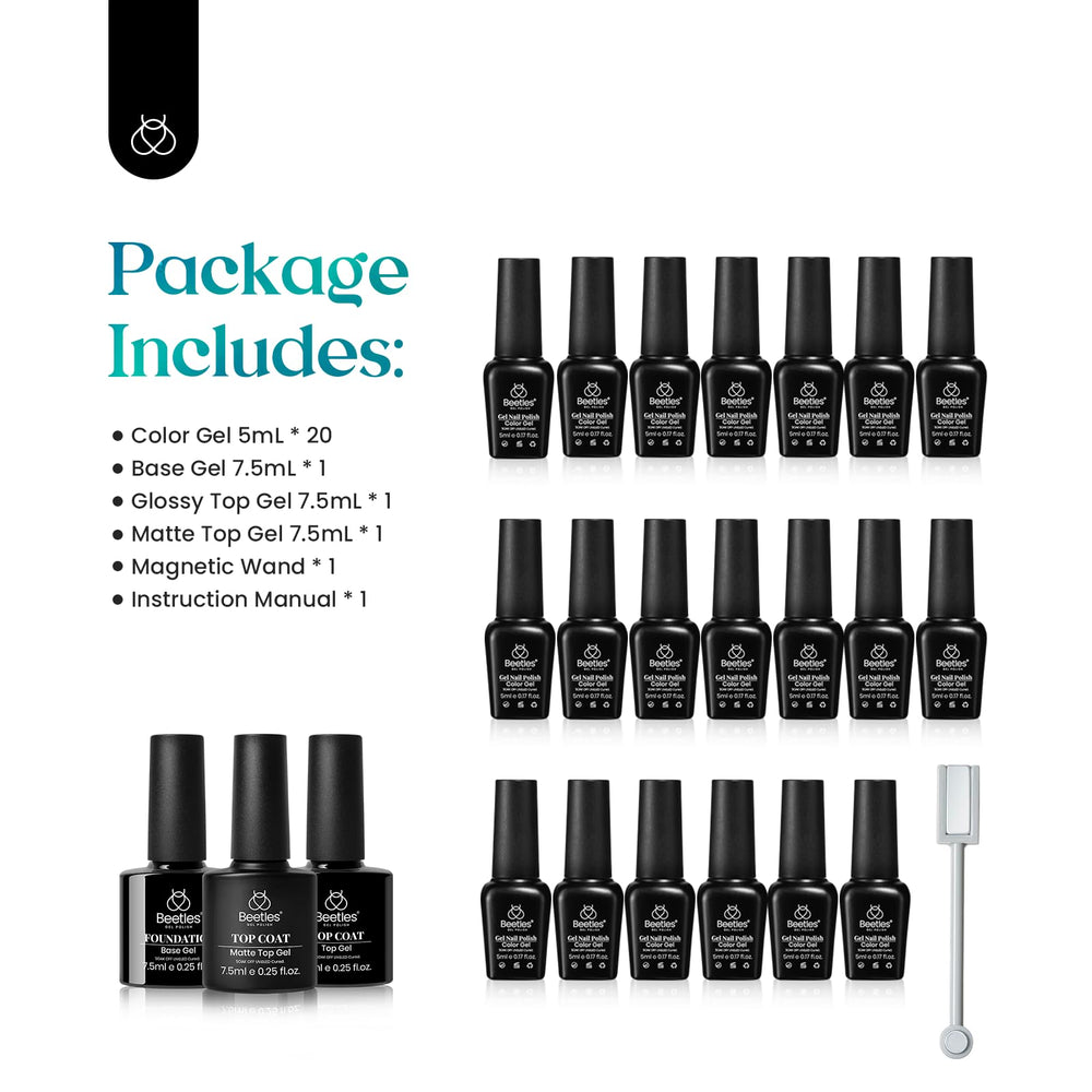 Beetles Cat Eye Gel Polish Set gift box suits nail art lovers
