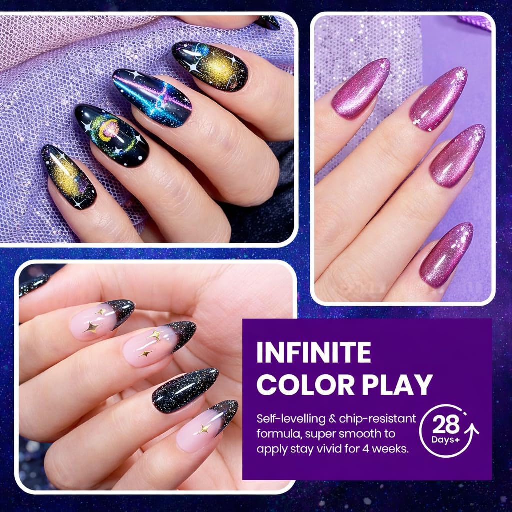 Beetles Chameleon Gel Polish delivers a glossy, salon-like finish.