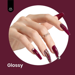 Beetles cherry wine gel polish bottle ready for manicure