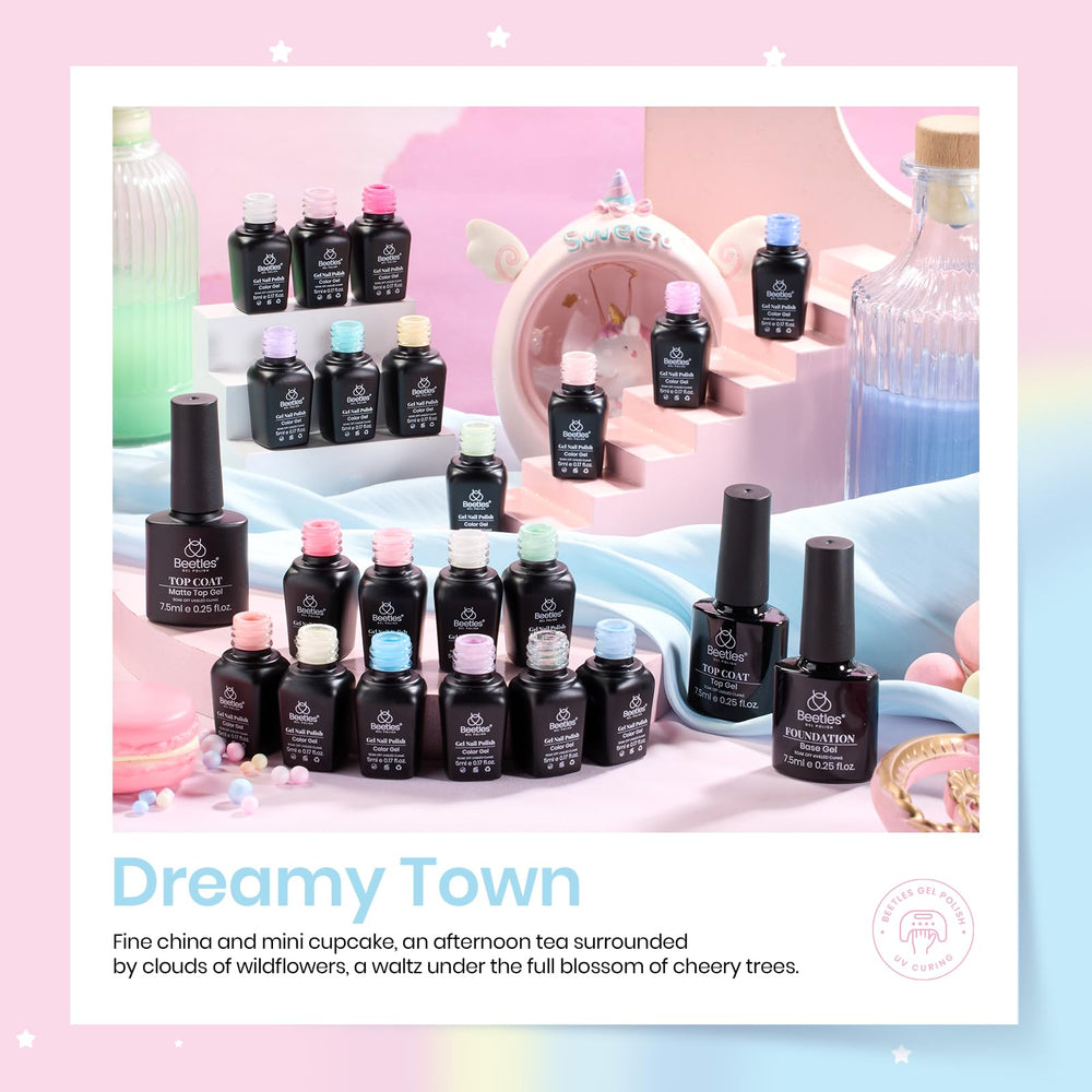 Beetles color swatches display spring shades for quick nail customization