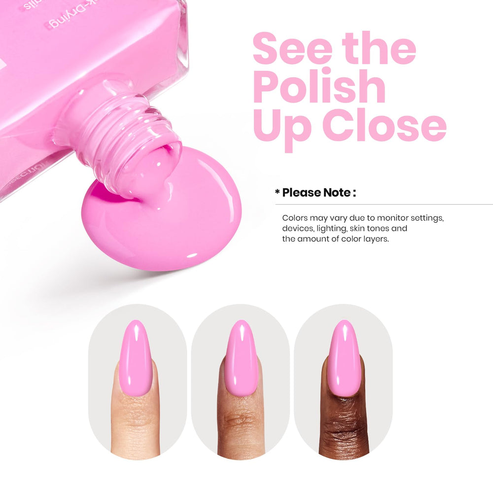 Beetles conditioning ingredients highlight nail care in formula.