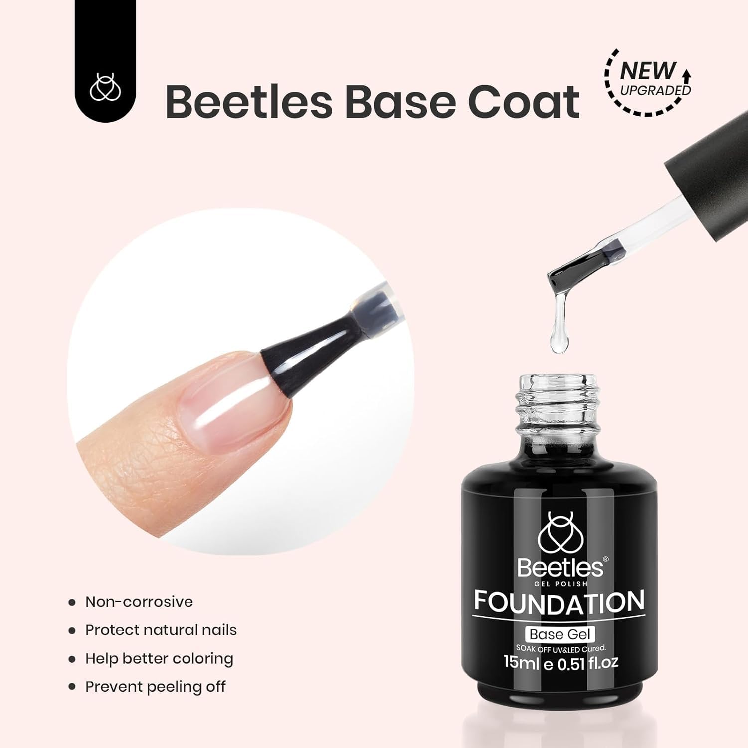 Beetles conjunto de 3 piezas, ideal para uñas hechas en casa.