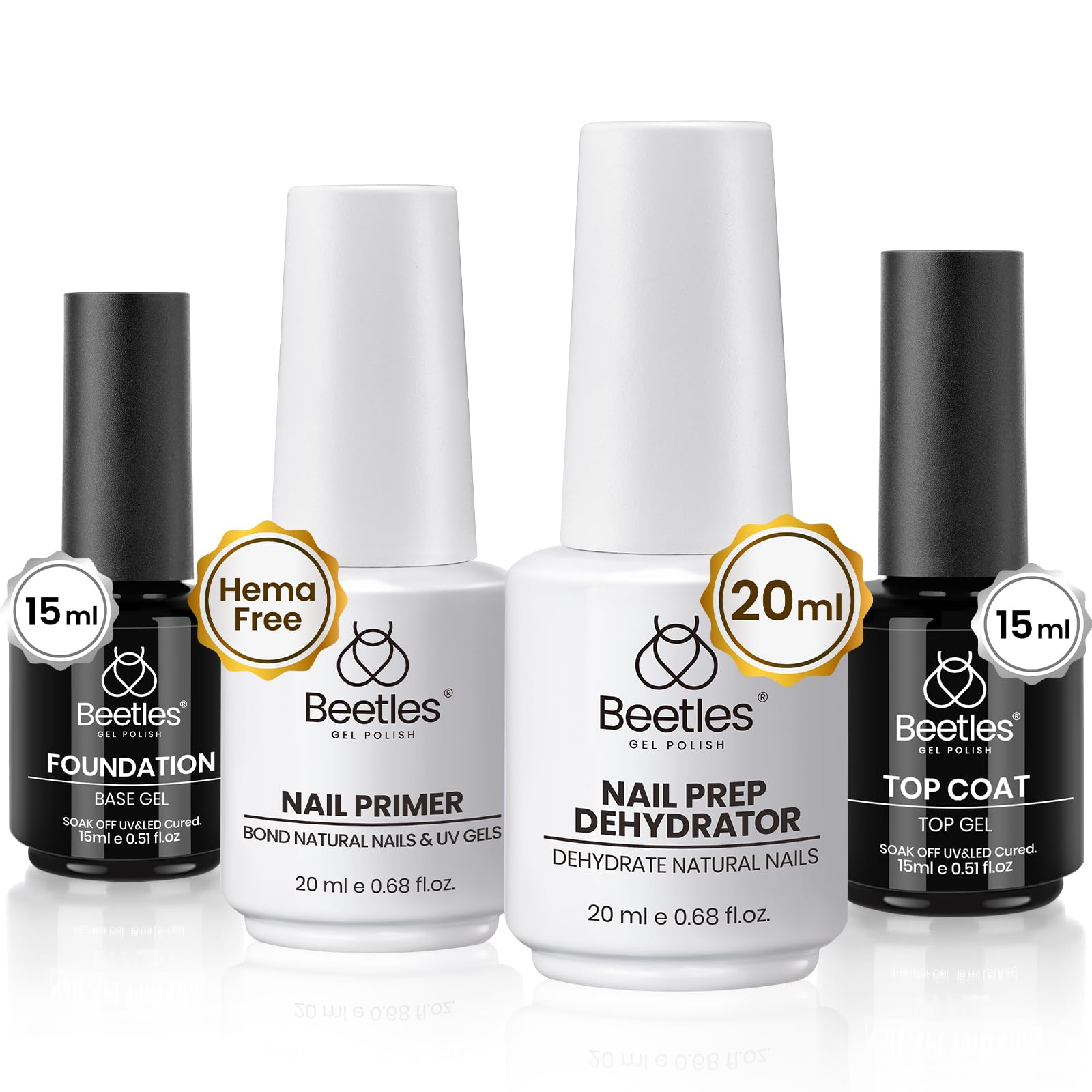 Beetles deshidratador de uñas de 20 ml para adherencia