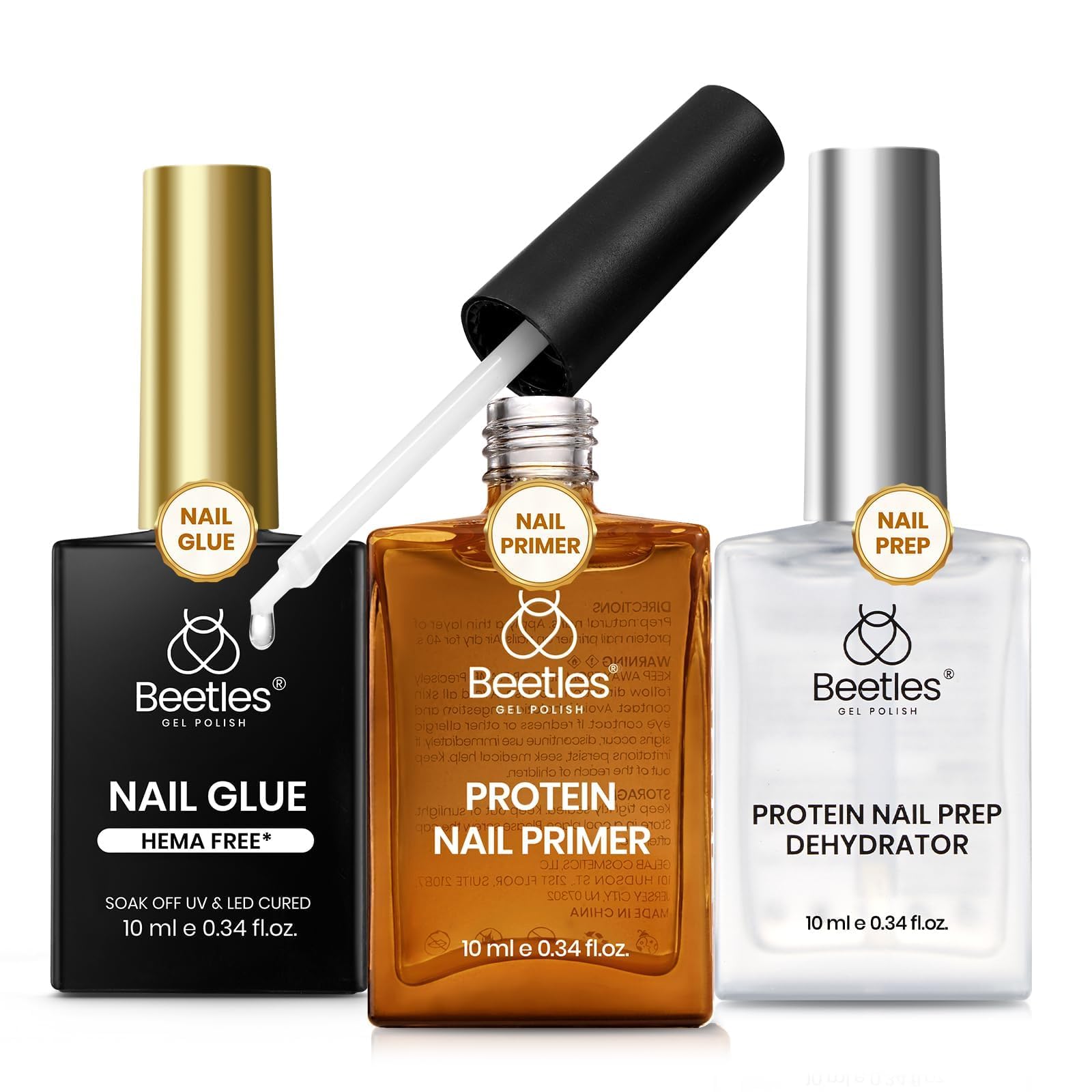 Beetles esmalte gel deshidratante para uñas, mejora la adherencia y prepara la superficie.