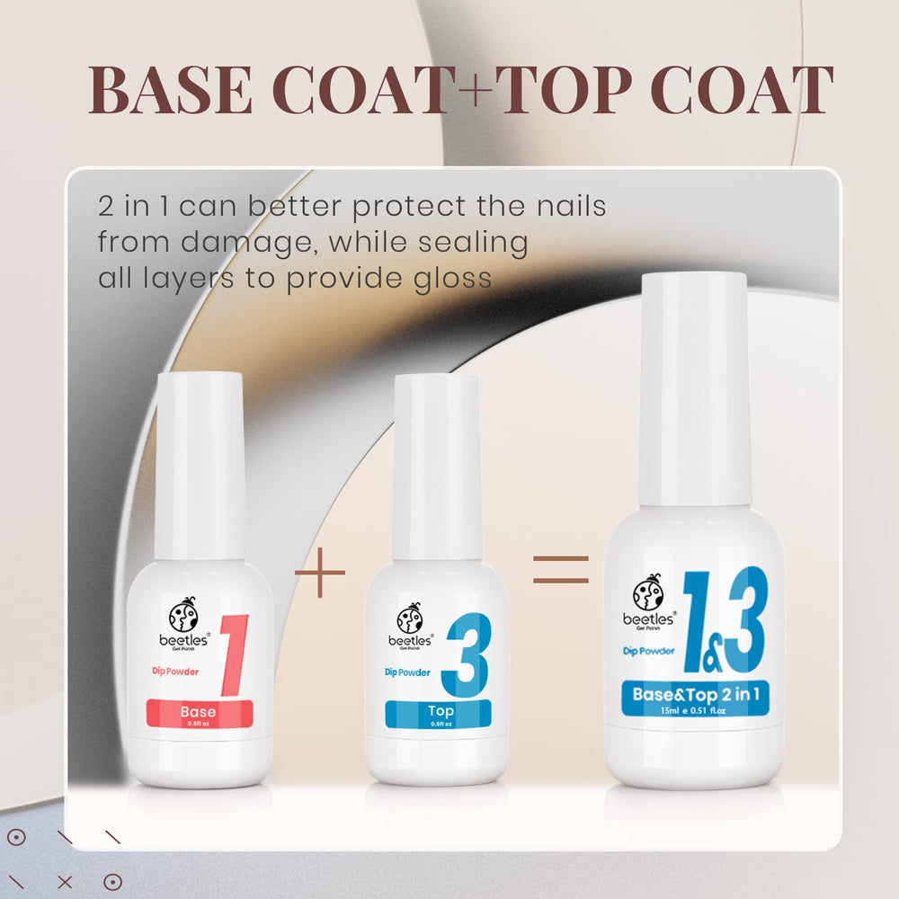 Beetles Dip: apice-uñas destacando la curva para un look elegante.