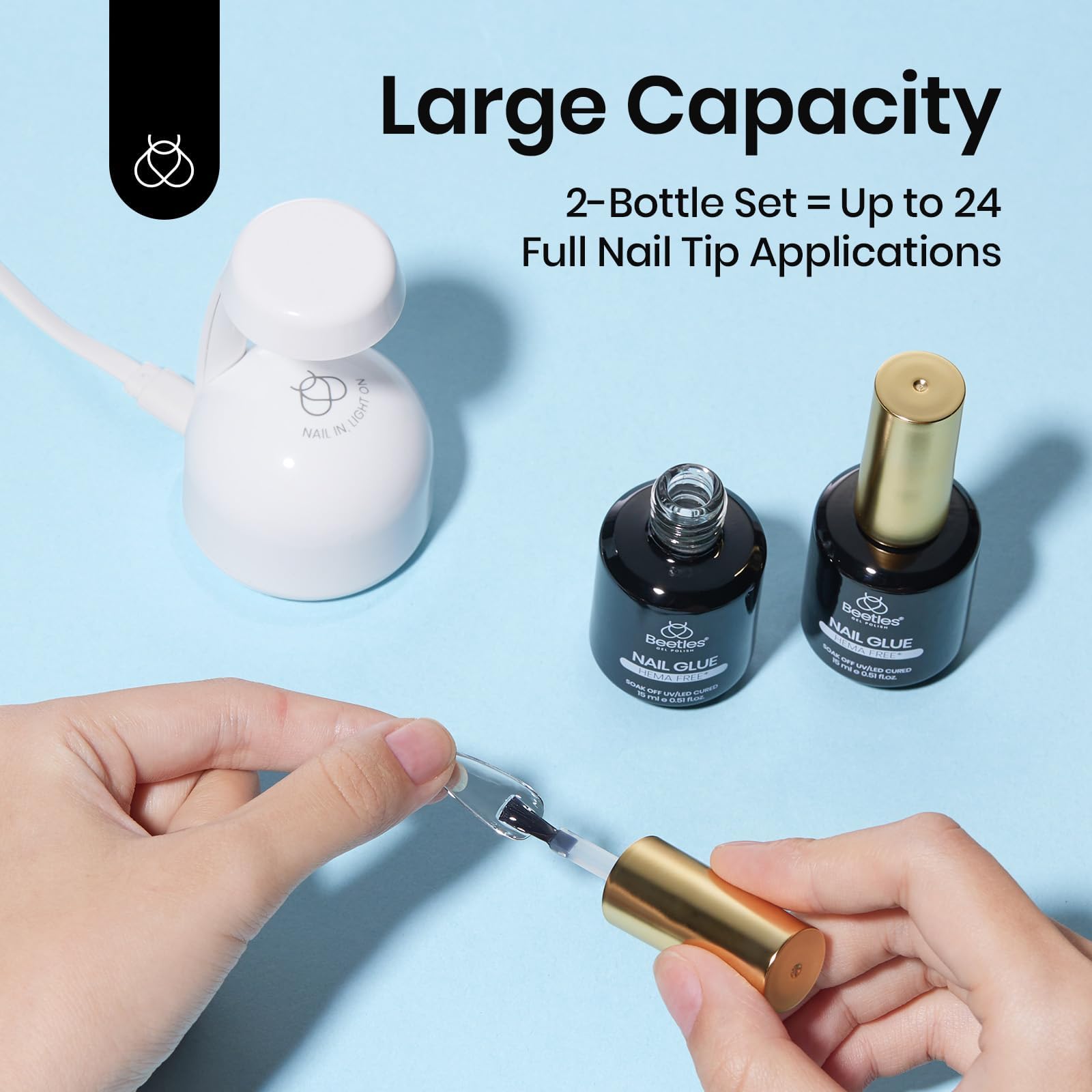 Beetles pack de dos botes de 15 ml para repuestos.