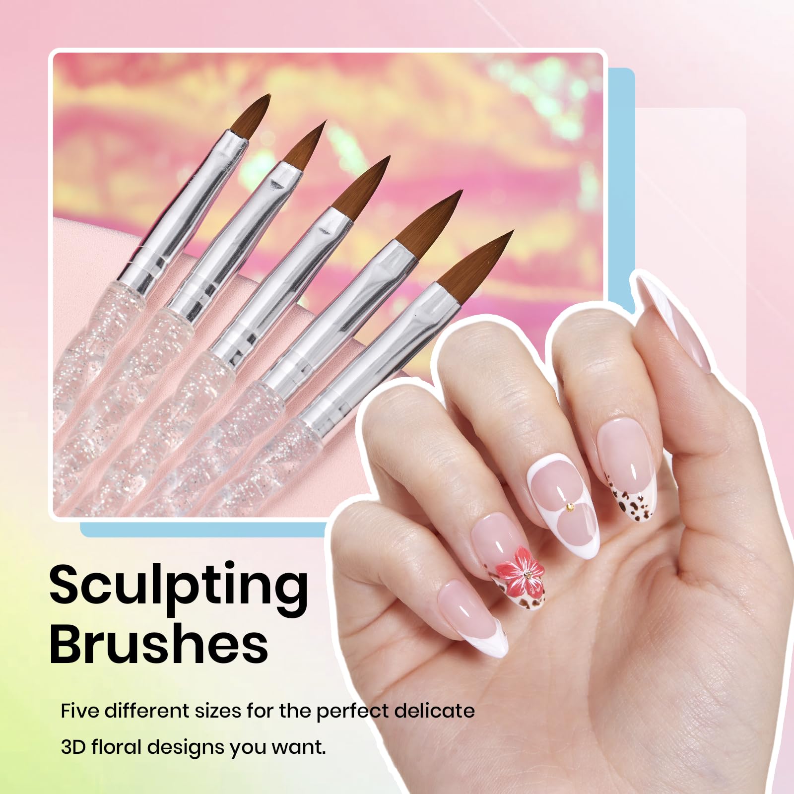 Beetles Double-Ended Nail Art Liner Brush for versatile strokes