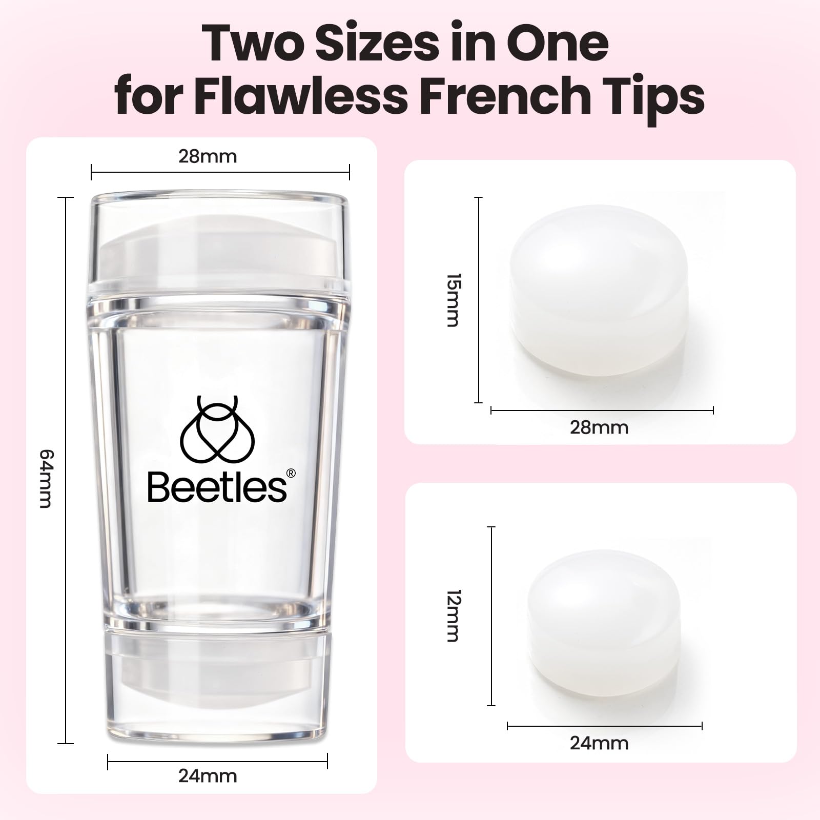 Beetles dual stampers with two sizes for versatility