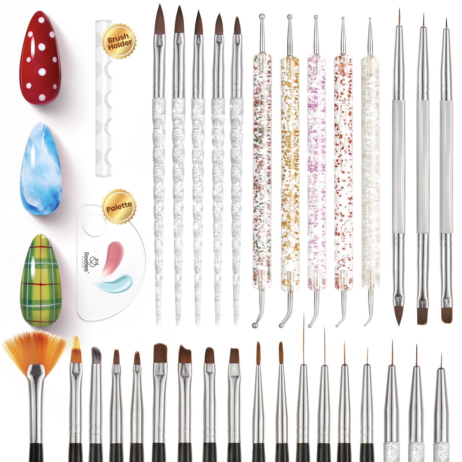 Beetles Dust Brush helps clean tips and workspace
