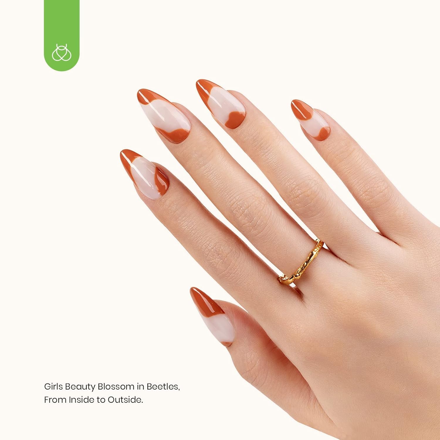 Beetles easy brush application for smooth gel nails.