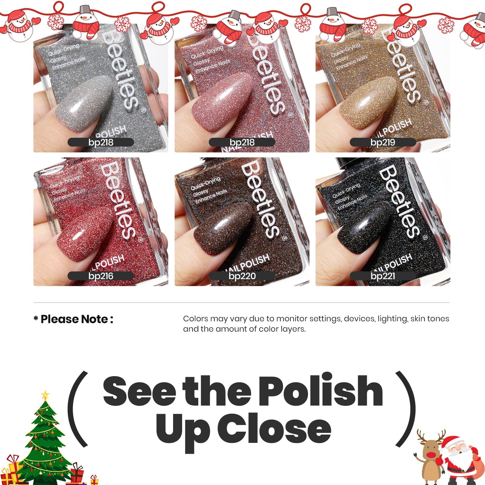 Beetles Gel Polish Glitter Rojo: color intenso ideal para ocasiones