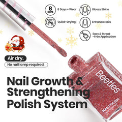 Beetles Gel Polish Glitter Rosado: color vibrante para diseños divertidos