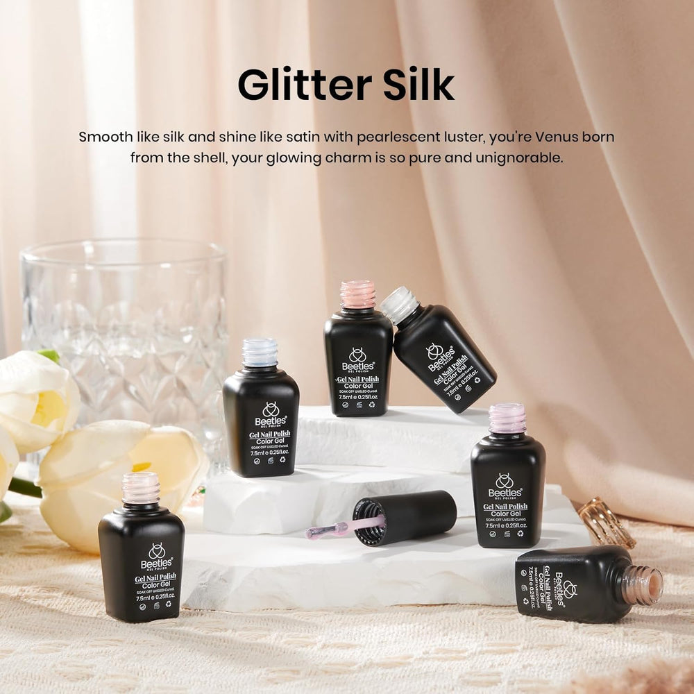Beetles gel con efecto concha sirena para uñas brillantes