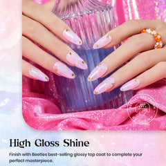 Beetles gel de uñas, ideal con base y capa final para un acabado profesional.