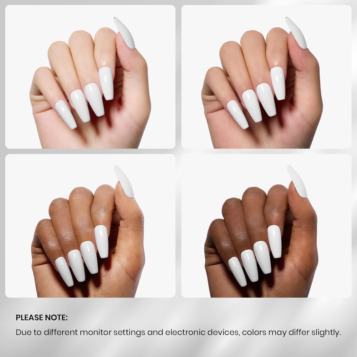 Beetles Esmalte gel blanco curado con UV, secado rápido y seguro.