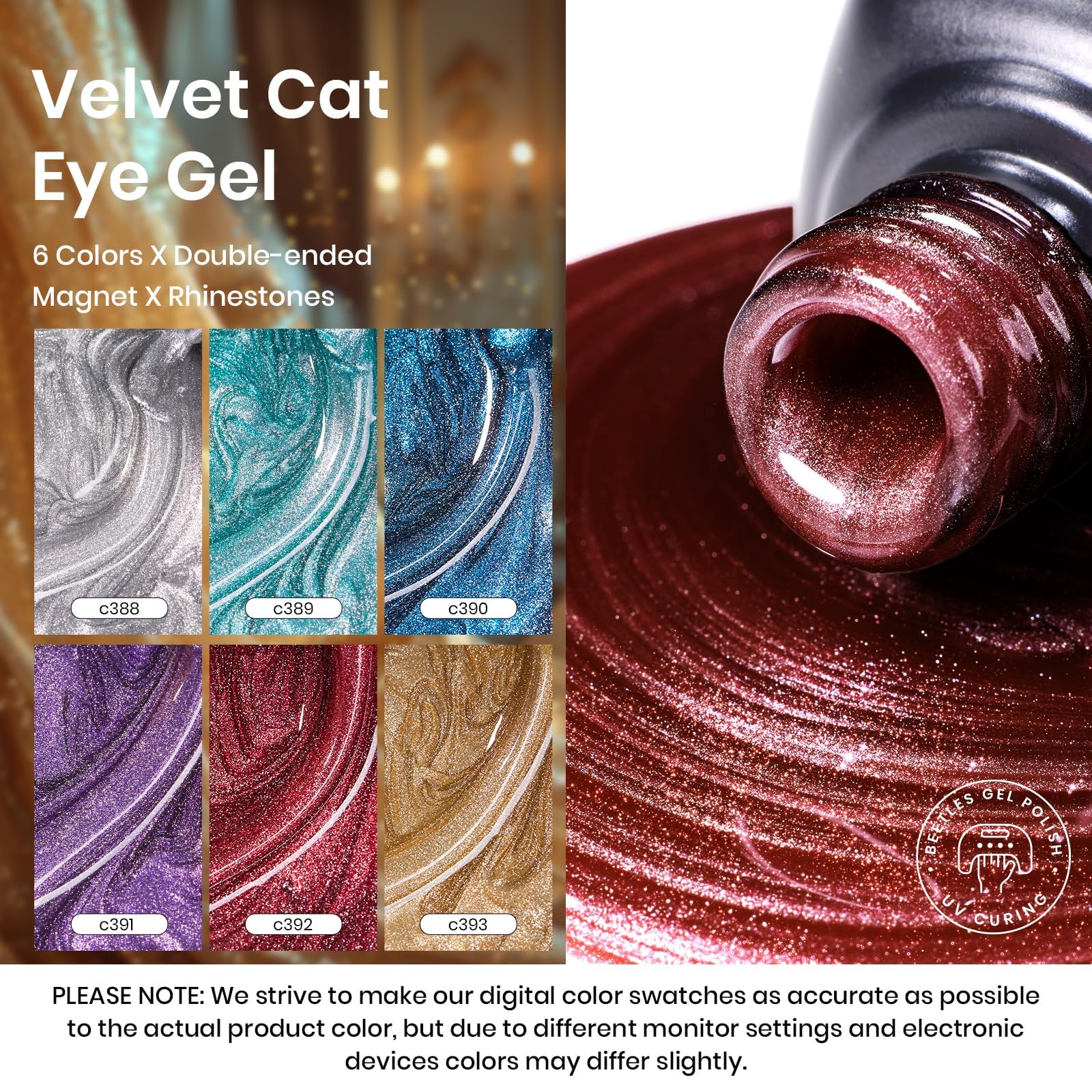 Beetles Cat Eye Gel, efecto holográfico para look dinámico
