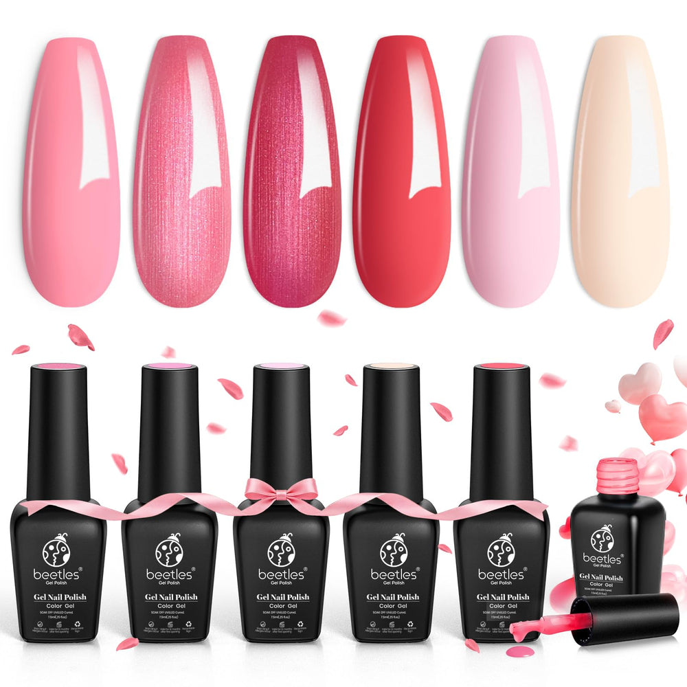 Beetles esmalte de gel Colección Dulces Corazones: paleta divertida para uñas creativas.
