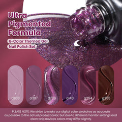 Beetles muse de medianoche ofrece tono morado intenso para elegancia.