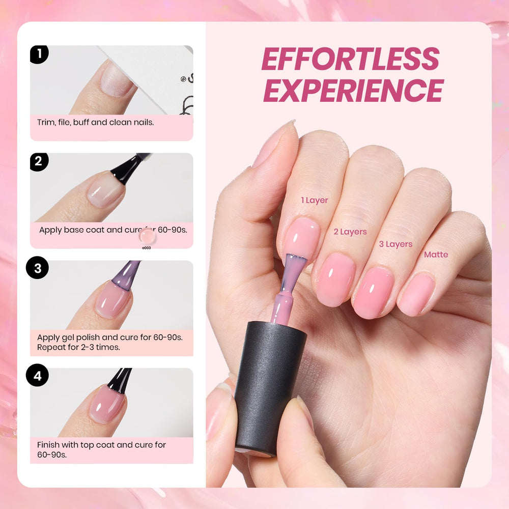 Beetles Esmalte Gel Nude Rosa, accesorios decorativos para uñas.