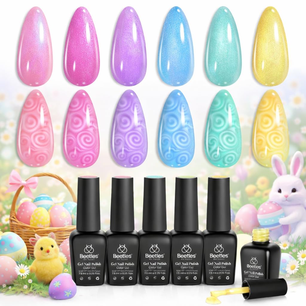 Beetles set de esmalte gel perlado para uñas con acabado iridiscente