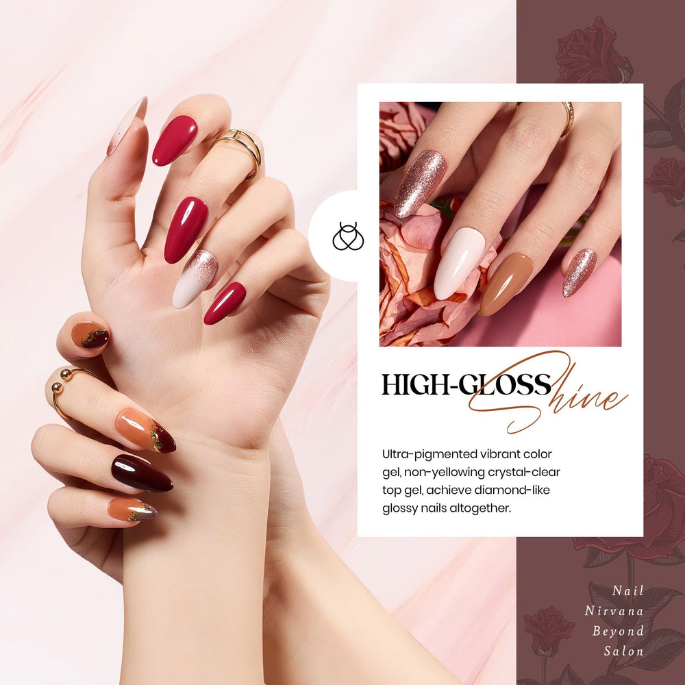 Beetles Esmalte Gel: purpurina dorada para realzar uñas.