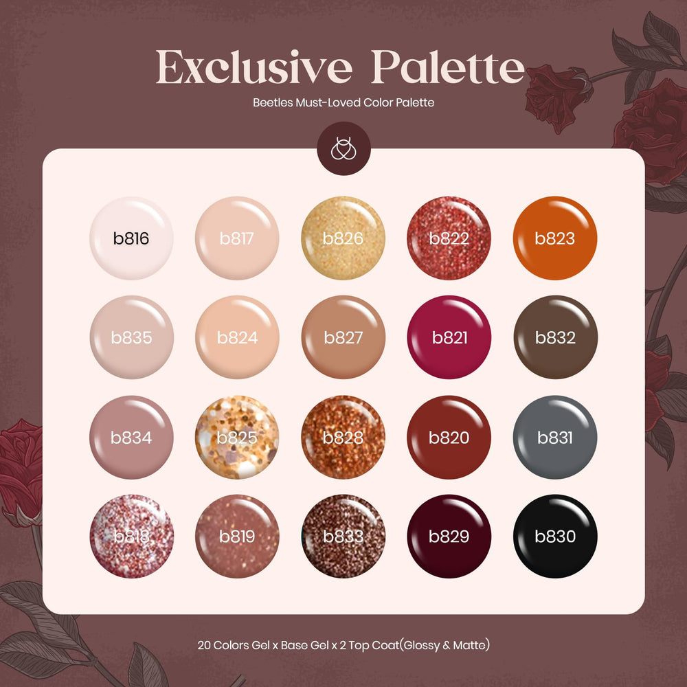 Beetles Esmalte Gel Regalo para mujer Versos de Rosas.