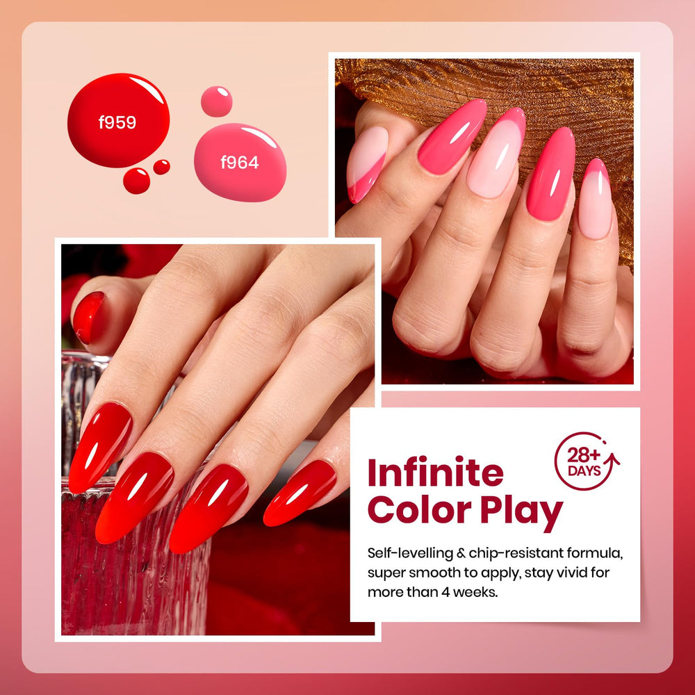 Beetles Gel Polish Horizonte Carmesí: acabado brillante y profesional en tus uñas.