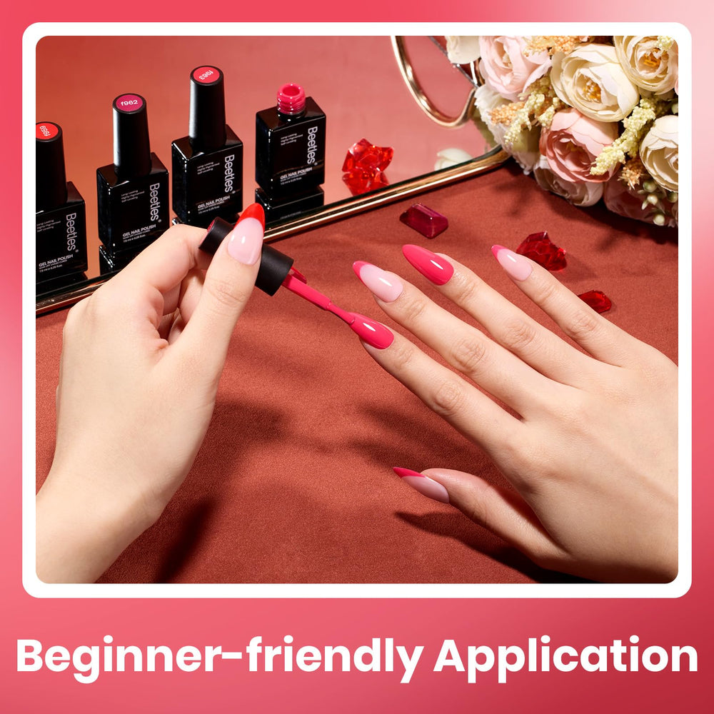 Beetles Gel Polish Horizonte Carmesí: ideal para bodas, prom y ocasiones especiales.