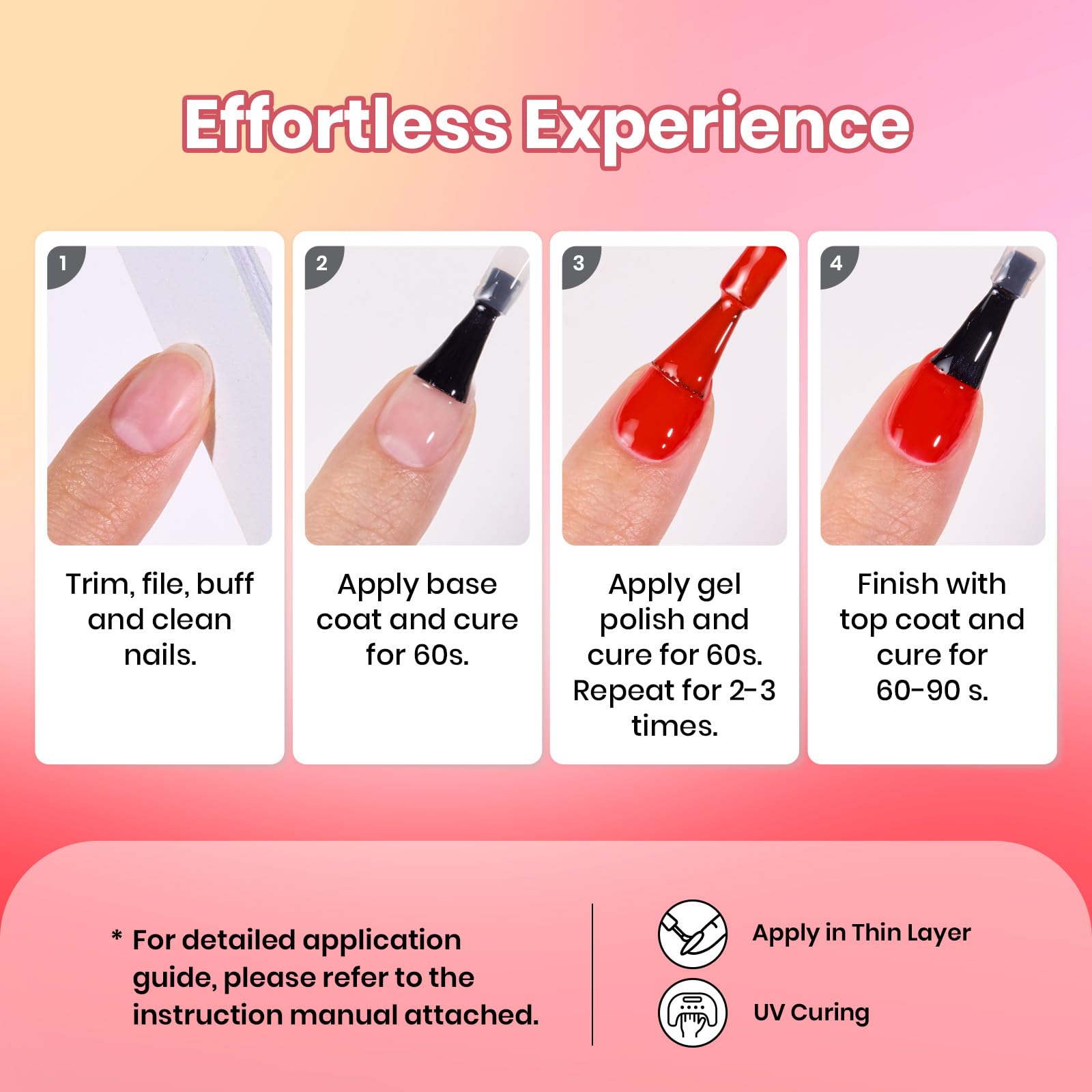 Beetles Gel Polish Horizonte Carmesí: conjunto versátil para DIY de manicura en casa.