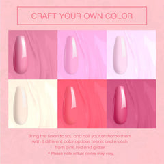 Beetles esmalte de gel Rosa rosado medio: color femenino con brillo duradero para uñas juveniles.