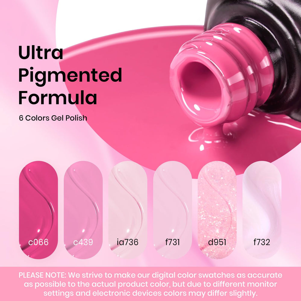 Beetles Gel Rosado Bebé, tono tierno para uñas femeninas.