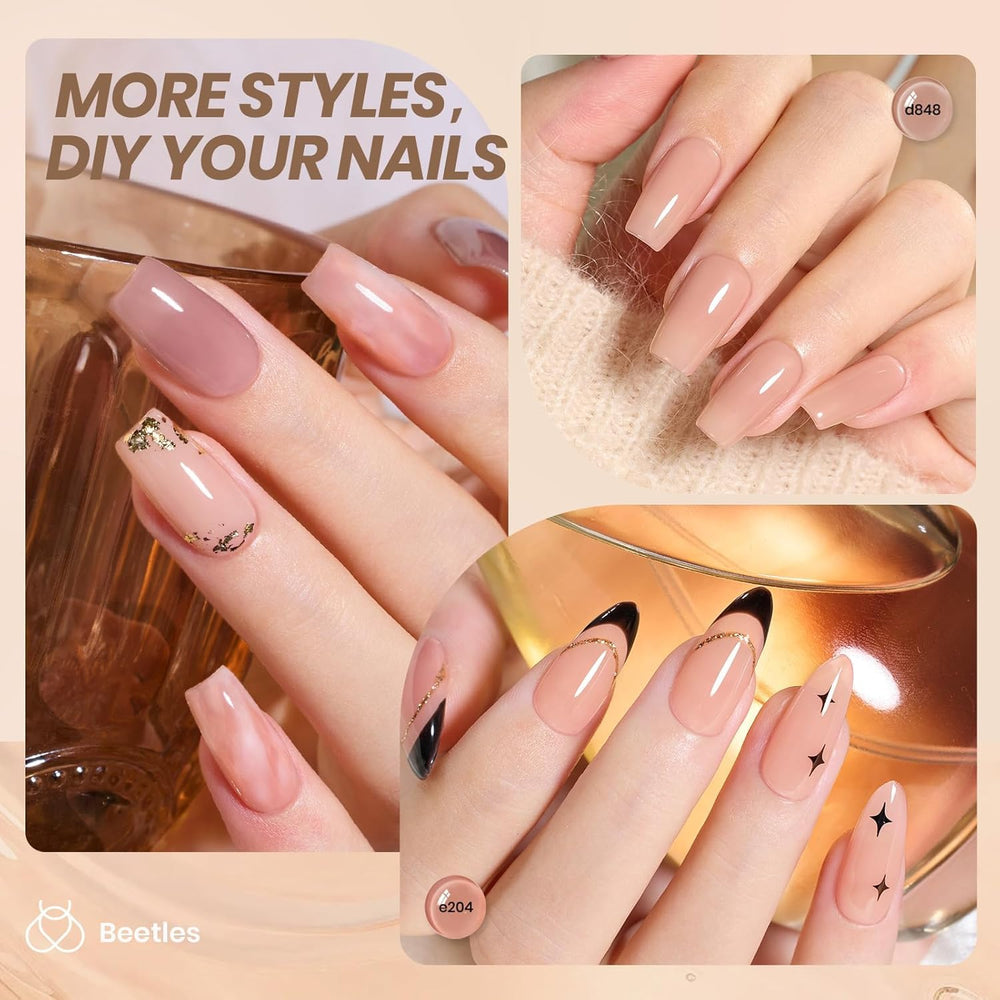 Beetles Esmalte Gel: textura translúcida para efecto natural