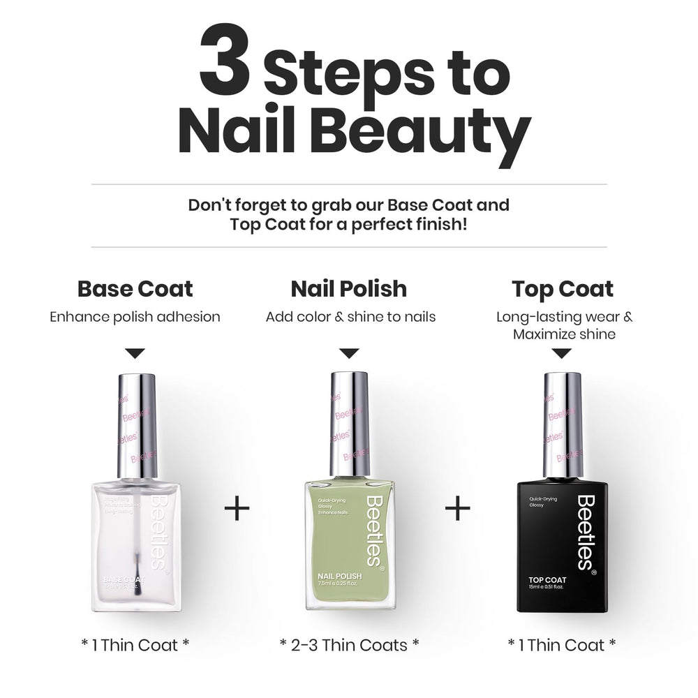 Beetles Esmalte en Gel P176: secado al aire en 1–2 minutos.