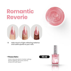 Beetles Esmalte Rosa Brillo - Brillo reluciente para uñas románticas.