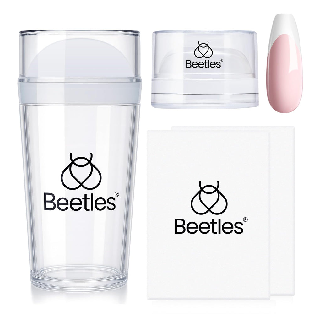 Beetles Estampador Frances de Uñas, tamaño largo, ideal para diseños amplios.