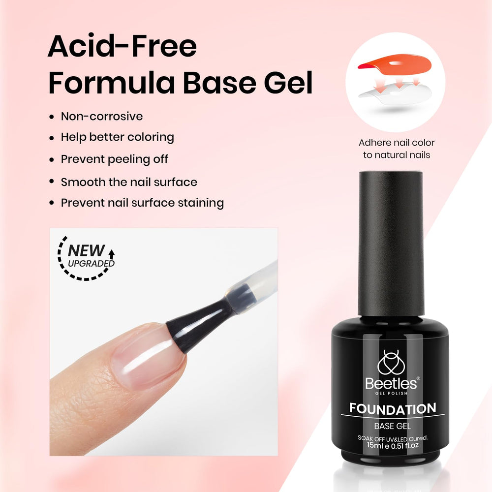 Beetles extensiones-uñas rosa: extensión suave para un aspecto natural.
