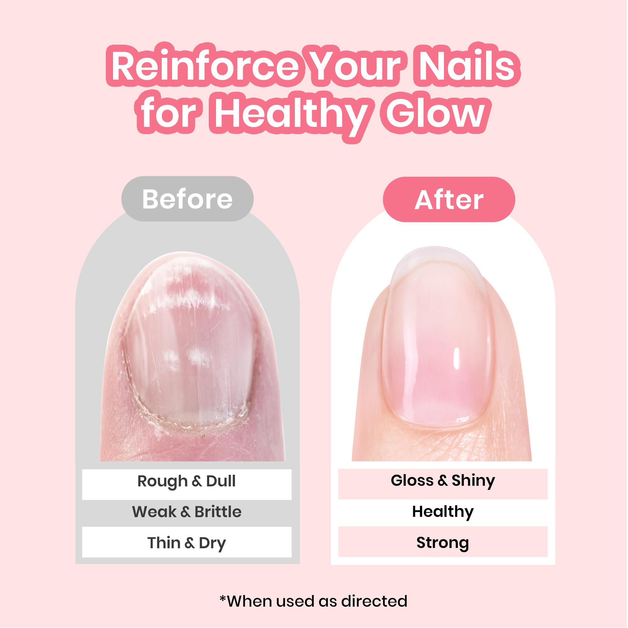 Beetles Fortalecedor de Uñas aplicacion, aplicación suave para fortalecer uñas débiles