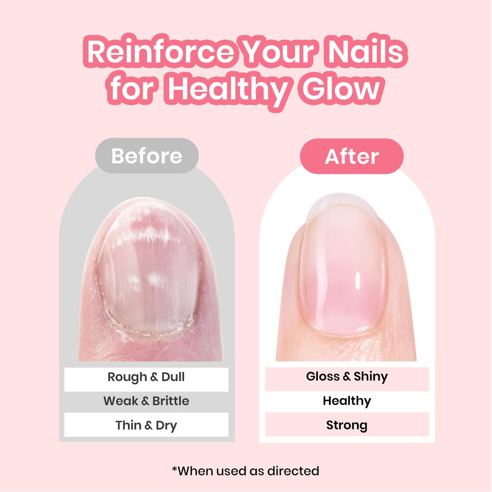 Beetles Fortalecedor de Uñas aplicacion, aplicación suave para fortalecer uñas débiles
