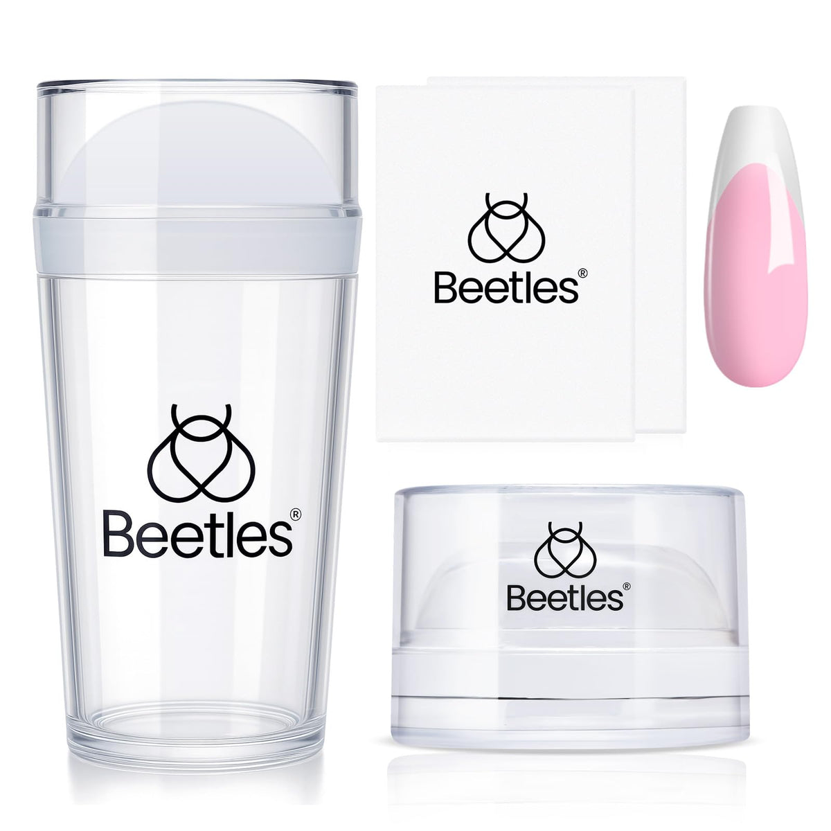 Beetles French Tip Stamp Tool—precise at-home stamping for clean edges.