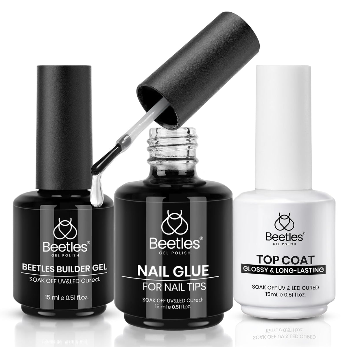 Beetles gel builder: gel para construir uñas con adherencia y acabado cristalino.