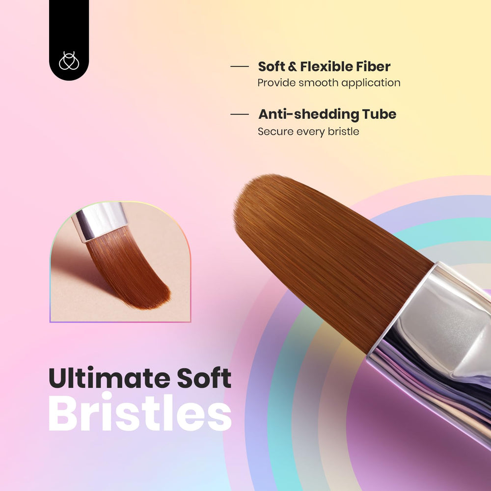Beetles Gel Nail Art Brush sharp oval for precise accents