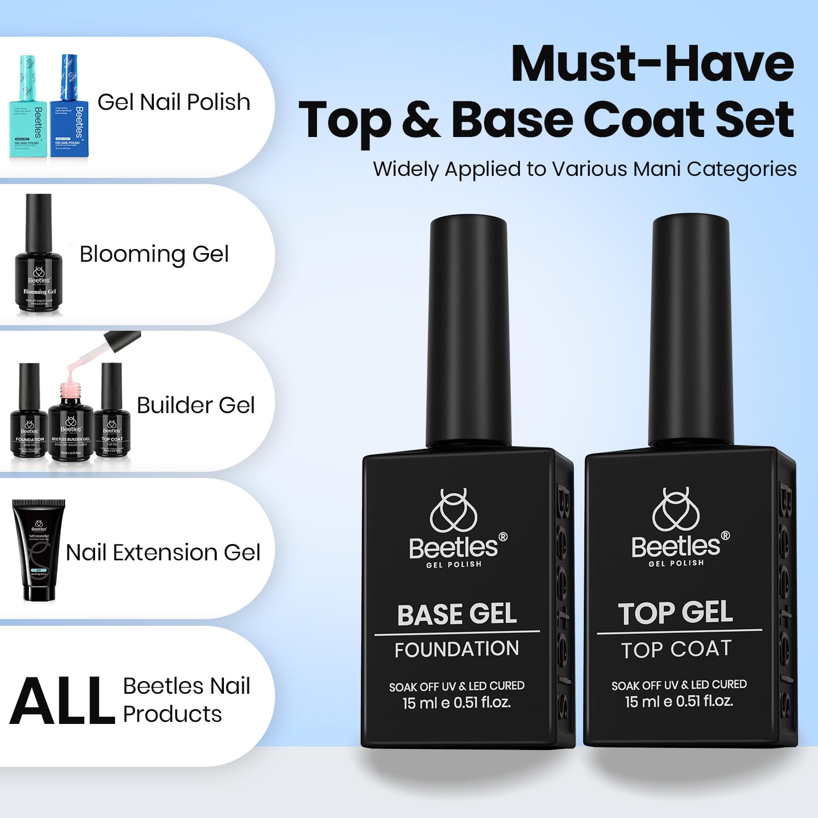 Beetles Gel Nail Durability for longer wear and smoother texture.