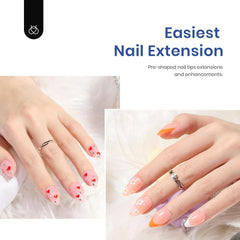 Beetles Gel Nail Kit: adhesivo base-gel multiuso para fijar tips y capas.